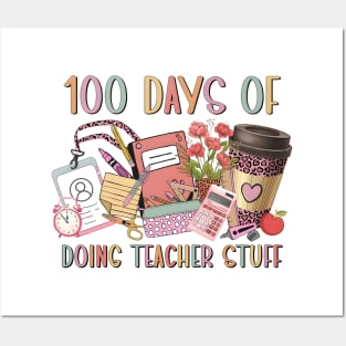 100 Days of School, 100 Days of Doing Teacher Things, Happy 100 Days Of School, 100 Days Celebration Posters and Art